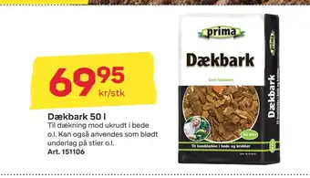 Dækbark 50 l