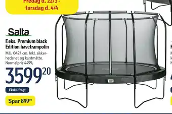 Premium black Edition havetrampolin