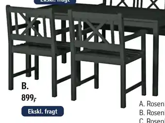 Føtex Rosenborg havestol tilbud