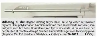 Udhæng til dør