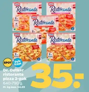 Netto Dr. Oetker ristorante pizza 2-pak tilbud