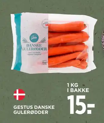MENY GESTUS DANSKE GULERØDDER tilbud