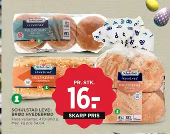 MENY SCHULSTAD LEVEBRØD HVEDEBRØD tilbud
