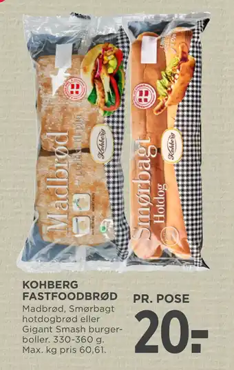 MENY KOHBERG FASTFOODBRØD tilbud