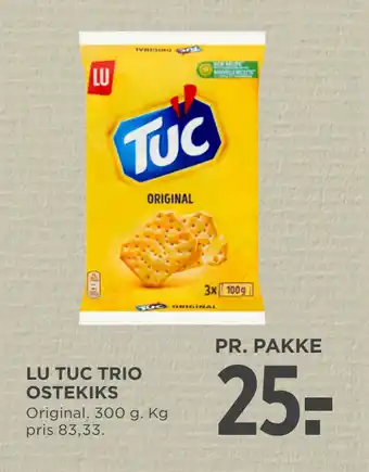MENY LU TUC TRIO OSTEKIKS tilbud