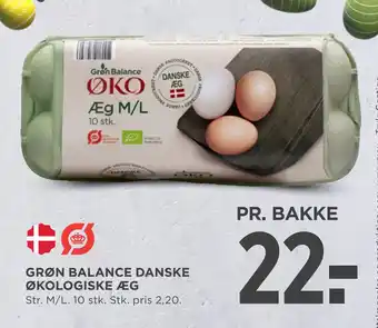 MENY GRØN BALANCE DANSKE ØKOLOGISKE ÆG tilbud