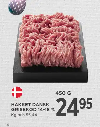 MENY HAKKET DANSK GRISEKØD 14-18 % tilbud