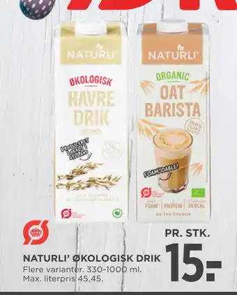 MENY NATURLI’ ØKOLOGISK DRIK tilbud