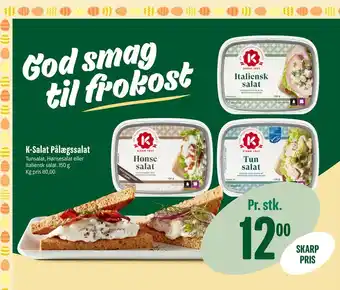 Min Købmand K-Salat Pålægssalat tilbud