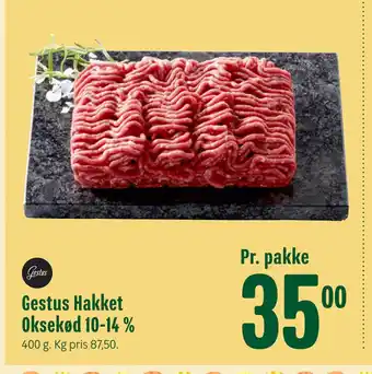 Min Købmand Gestus Hakket Oksekød 10-14 % tilbud