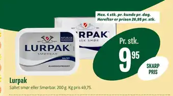 Min Købmand Lurpak tilbud