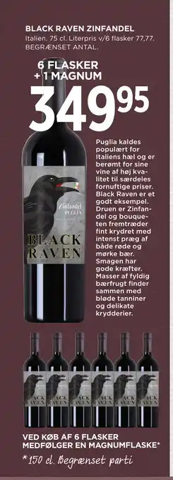 MENY BLACK RAVEN ZINFANDEL tilbud
