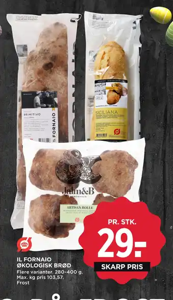 IL FORNAIO ØKOLOGISK BRØD