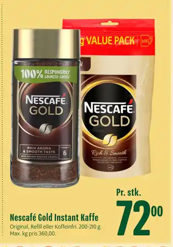 Min Købmand Nescafé Gold Instant Kaffe tilbud