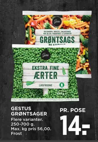 MENY GESTUS GRØNTSAGER tilbud