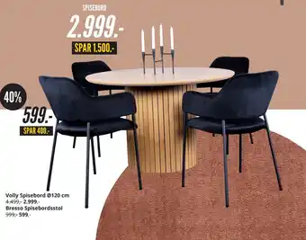 My Home Bresso Spisebordsstol tilbud