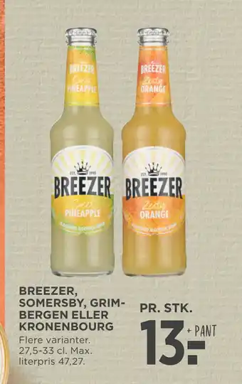 MENY BREEZER, SOMERSBY, GRIMBERGEN ELLER KRONENBOURG tilbud