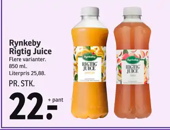 SPAR Rynkeby Rigtig Juice tilbud