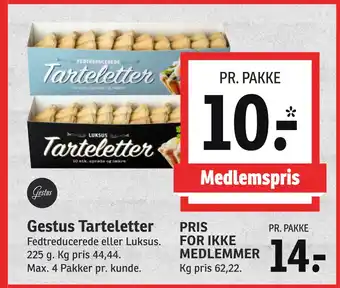 Gestus Tarteletter