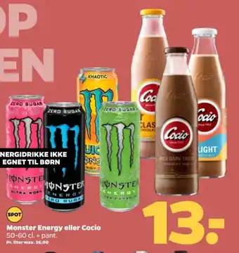 Netto Monster Energy eller Cocio tilbud