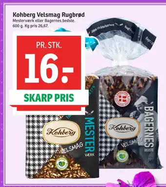 SPAR Kohberg Velsmag Rugbrød tilbud