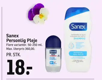 SPAR Sanex Personlig Pleje tilbud