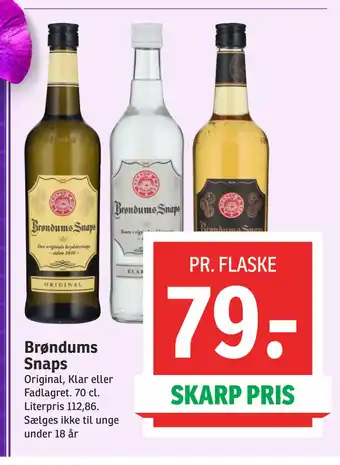 SPAR Brøndums Snaps tilbud