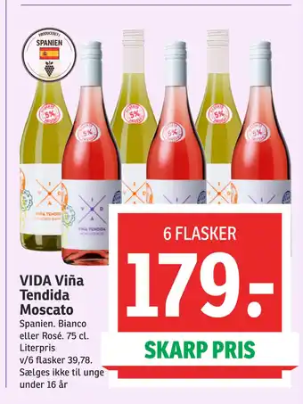 SPAR VIDA Viña Tendida Moscato tilbud