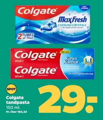 Netto Colgate tandpasta tilbud