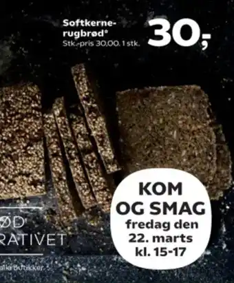 Kvickly Softkerne- rugbrød tilbud