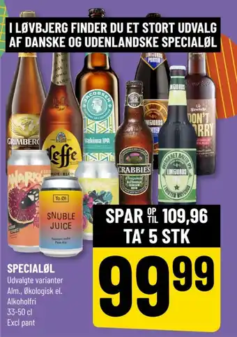 Løvbjerg SPECIALØL tilbud