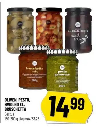 Løvbjerg OLIVEN, PESTO, HVIDLØG EL. BRUSCHETTA tilbud