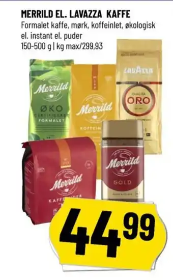 Løvbjerg MERRILD EL. LAVAZZA KAFFE tilbud