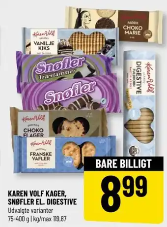 Løvbjerg KAREN VOLF KAGER, SNØFLER EL. DIGESTIVE tilbud
