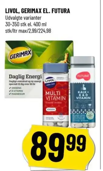 Løvbjerg LIVOL, GERIMAX EL. FUTURA tilbud