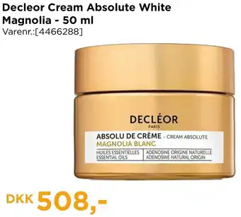 Decleor Cream Absolute White Magnolia - 50 ml