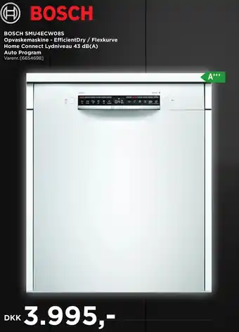 ComputerSalg Bosch SMU4ECW085 Opvaskemaskine tilbud