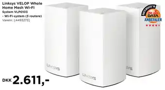 Linksys VELOP Whole Home Mesh Wi-Fi System VLP0103