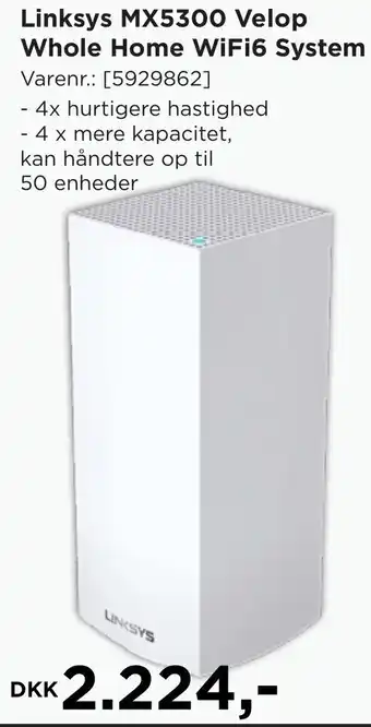 Linksys MX5300 Velop Whole Home WiFi6 System