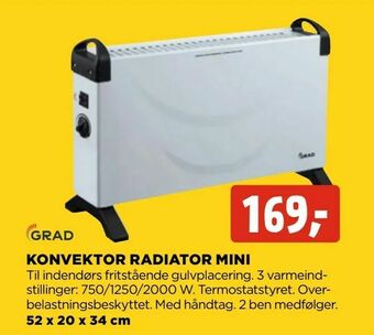jem & fix Konvektor radiator mini tilbud