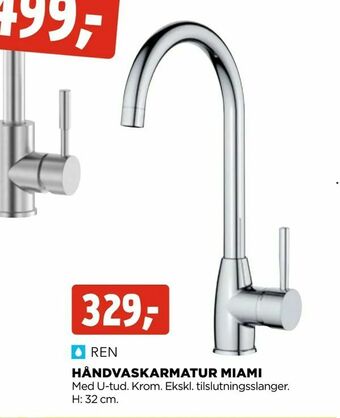 jem & fix Håndvaskarmatur miami tilbud