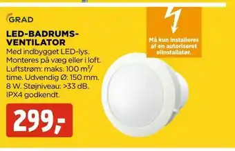 Led-badrums- ventilator
