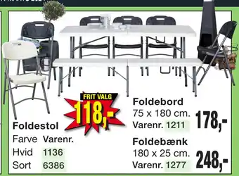 Harald Nyborg Foldebord tilbud