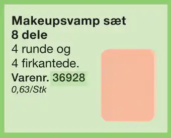 Harald Nyborg Makeupsvamp sæt 8 dele tilbud