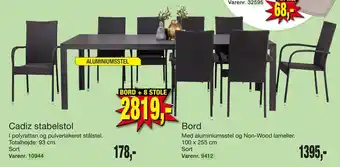 Harald Nyborg BORD + 8 STOLE tilbud