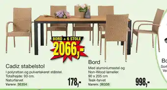 Harald Nyborg BORD + 6 STOLE tilbud