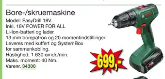 Harald Nyborg Bore-/skruemaskine tilbud