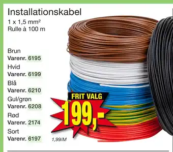 Harald Nyborg Installationskabel tilbud