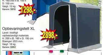Harald Nyborg Opbevaringstelt XL tilbud