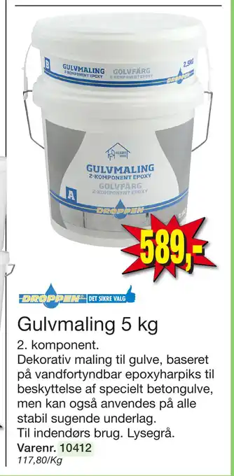 Harald Nyborg Gulvmaling 5 kg tilbud
